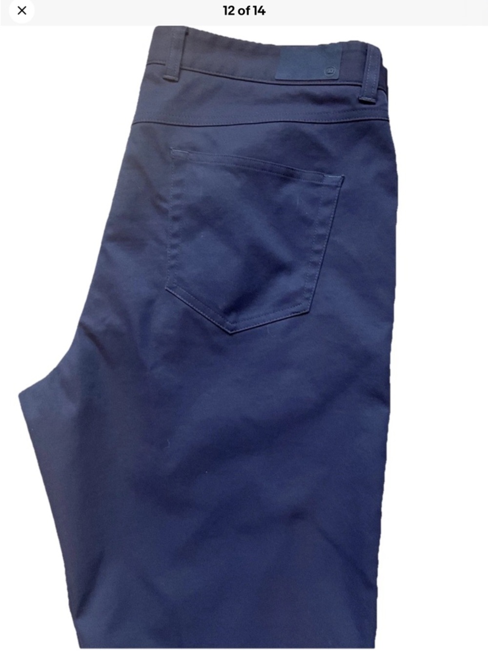 Peter Millar Men's Performance 5-Pocket Pants In Navy Size 36x32 - Picture 12 of 14